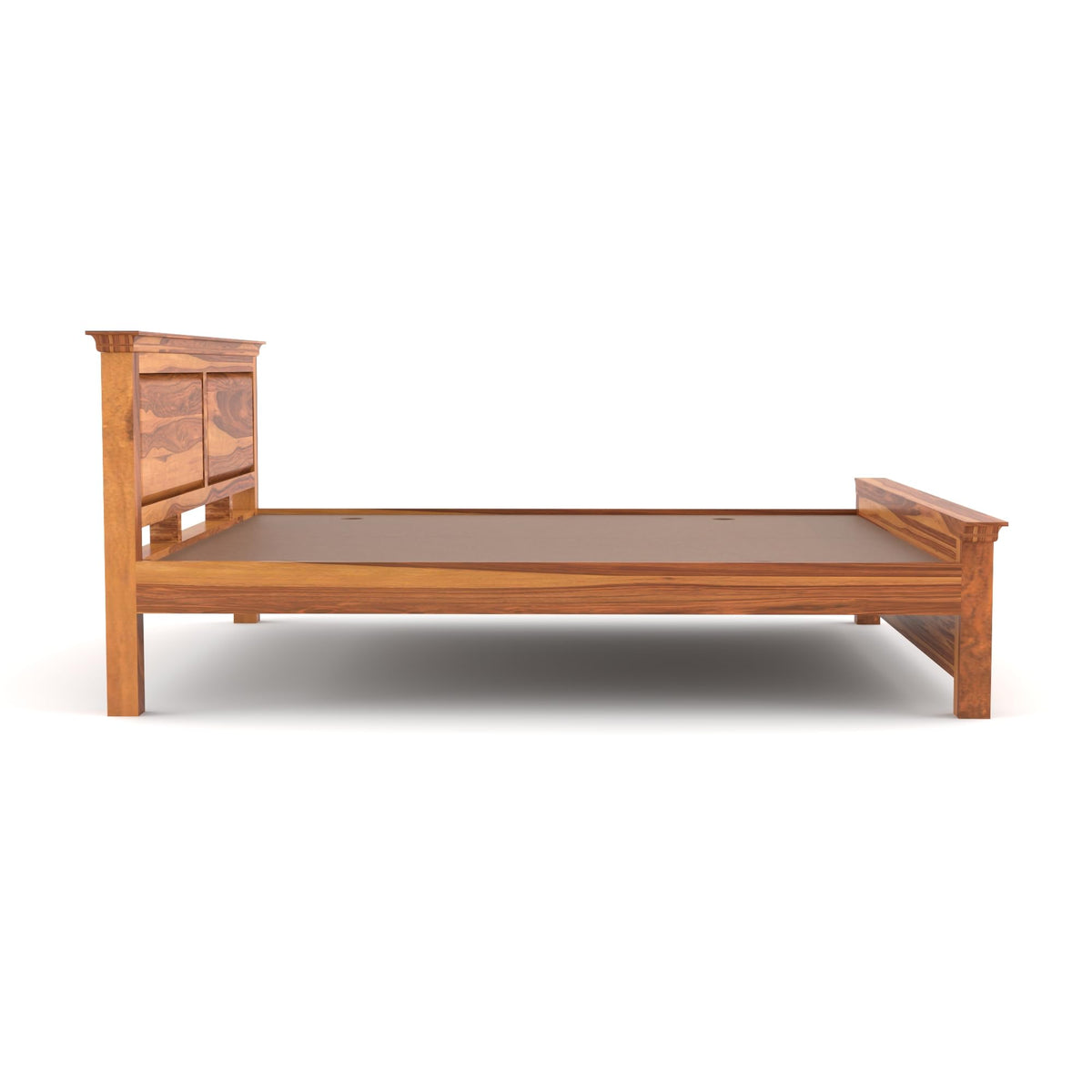 Bhagwati Art Sheesham Wood Bed without Storage – 2 Dalla Design – view 8