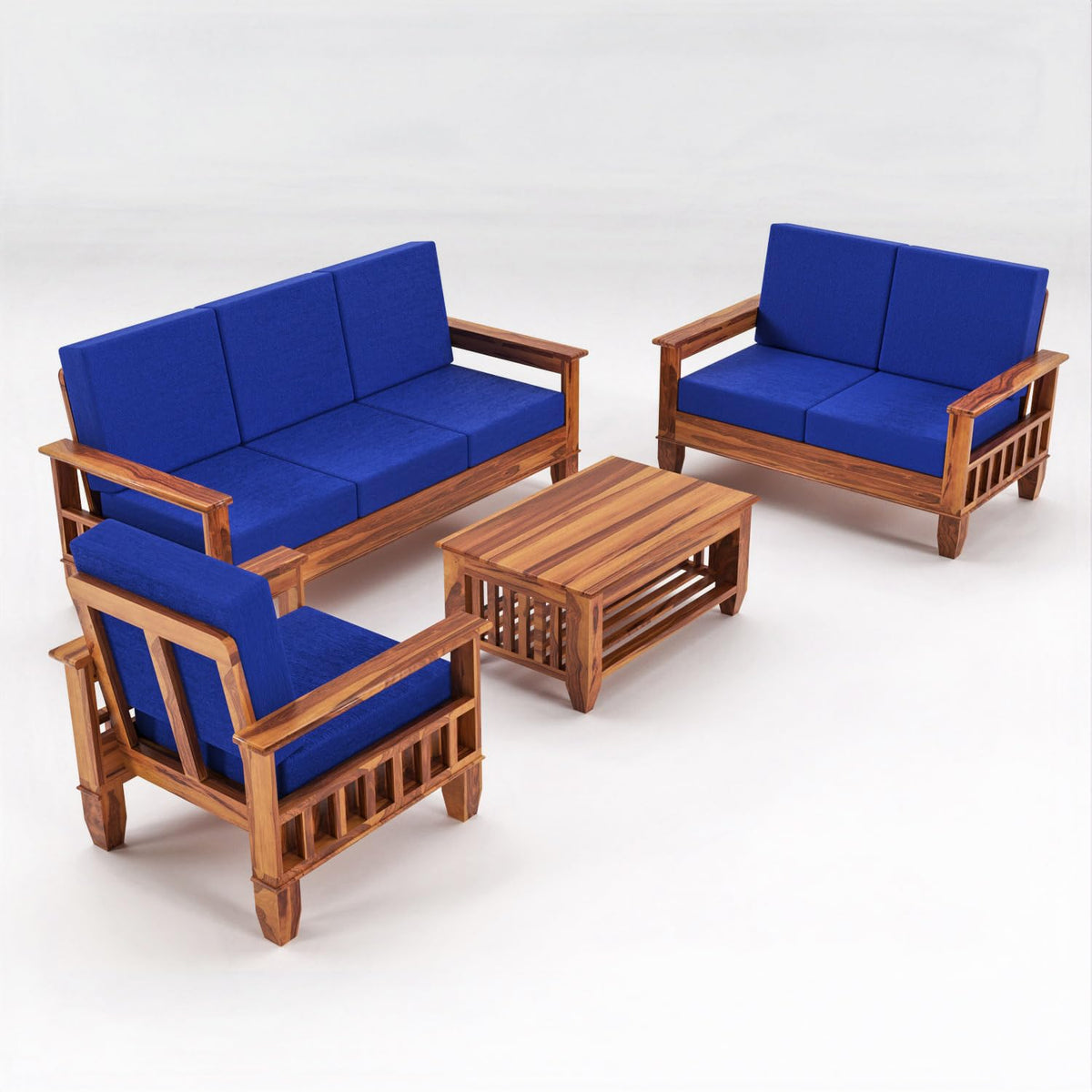 Bhagwati Art Sheesham Wood 6 Seater Sofa Set – Classic Design – view 5
