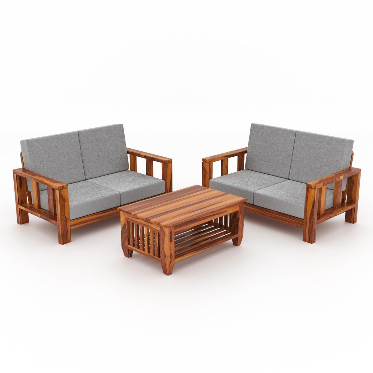 Bhagwati Art Sheesham Wood 4 Seater Sofa Set – Lounge Design – view 27