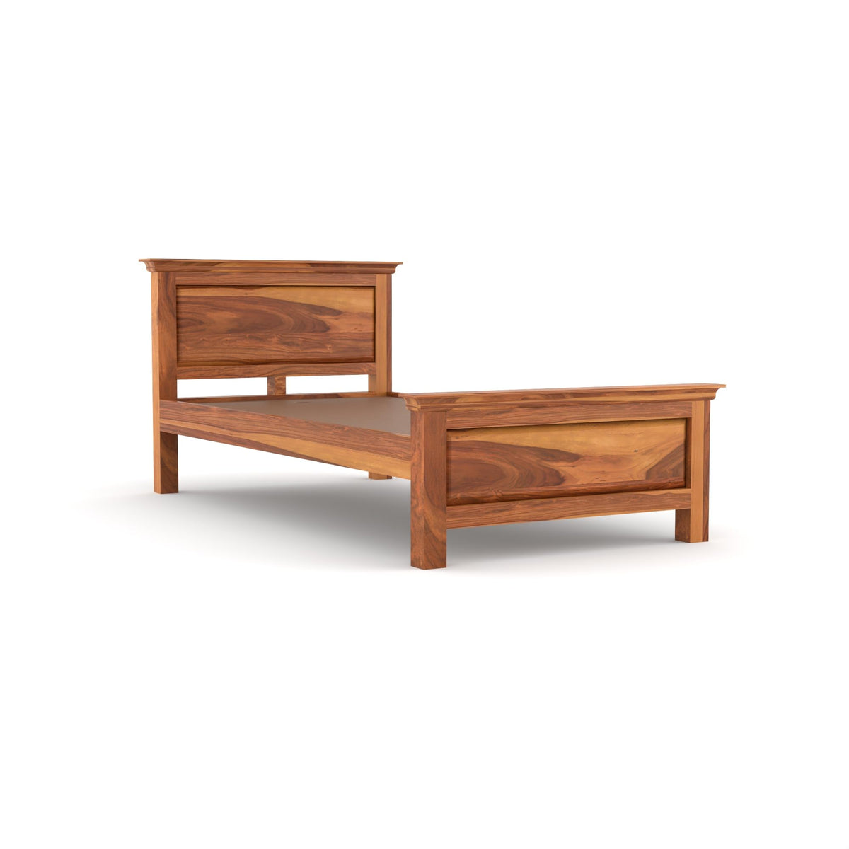 Bhagwati Art Sheesham Wood Single Bed without Storage – 1 Dalla Design – view 8