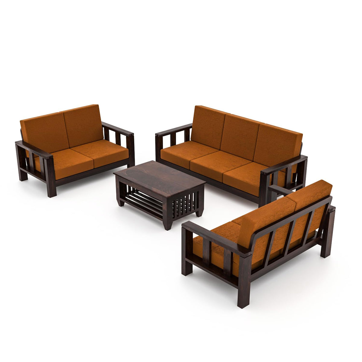 Bhagwati Art Sheesham Wood 7 Seater Sofa Set – Lounge Design – view 28