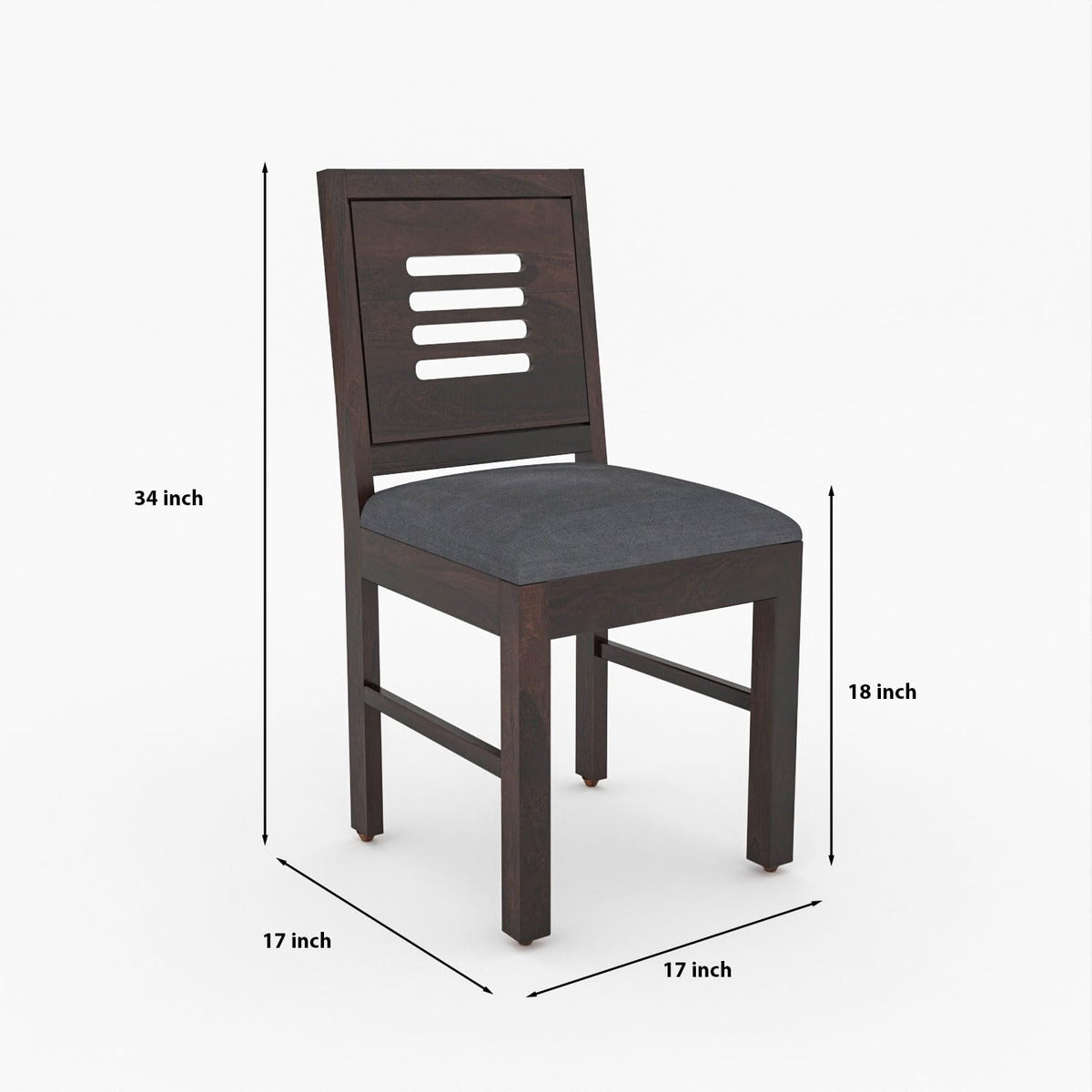 Bhagwati Art Sheesham Wood Dining Set with Urban Glass Top – Plain – view 27