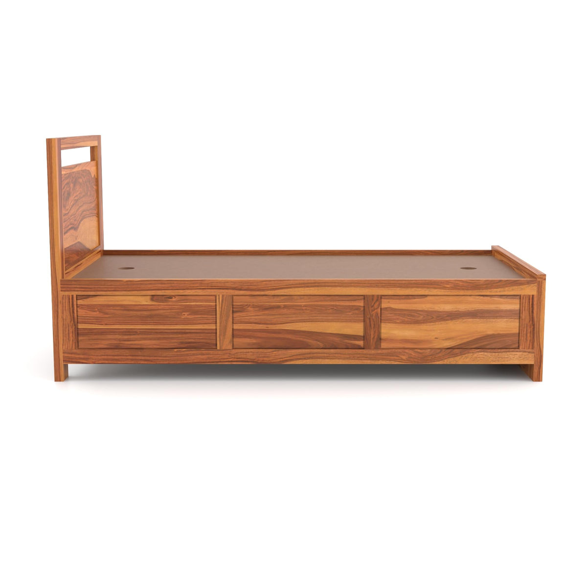 Bhagwati Art Sheesham Wood Single Bed with Hydraulic Storage – Modern – view 6