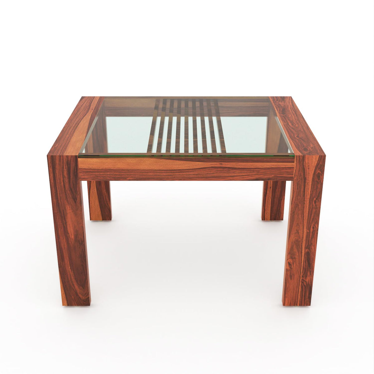 Bhagwati Art Sheesham Wood Dining Set with Urban Glass Top – Classic – view 21