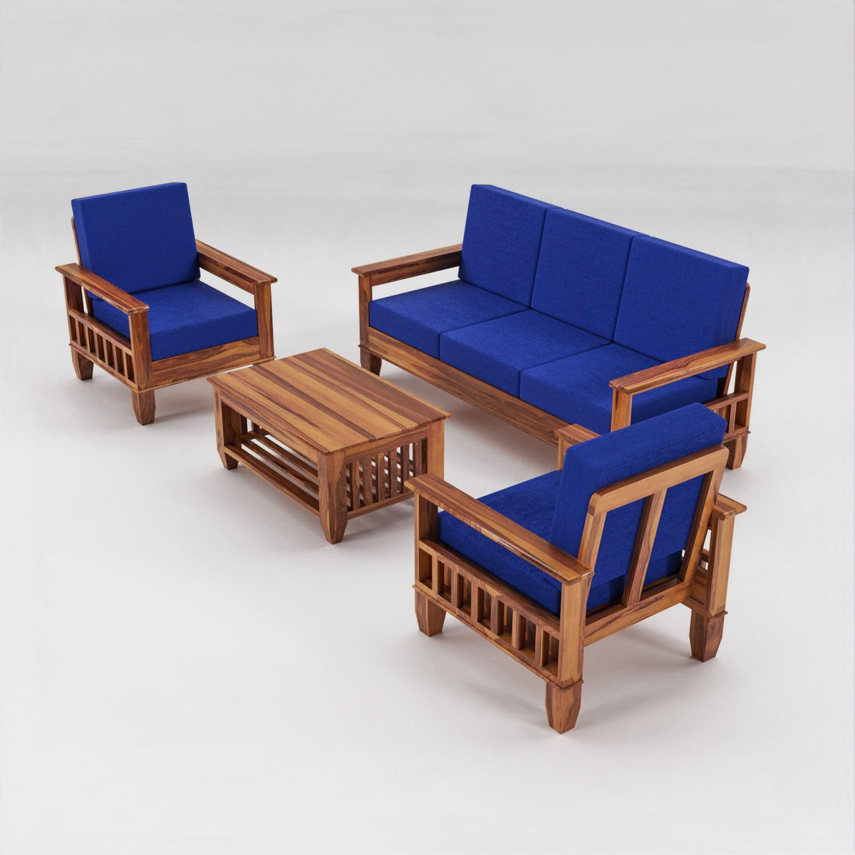 Bhagwati Art Sheesham Wood 5 Seater Sofa Set – Classic Design – view 4