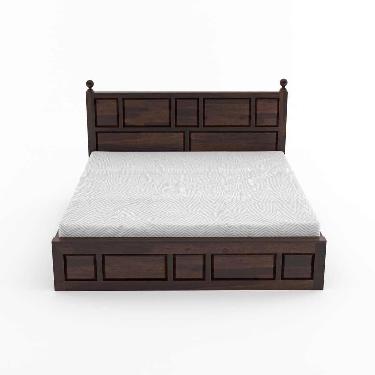 Bhagwati Art Sheesham Wood Bed with Box Storage – Lattu Design – view 23