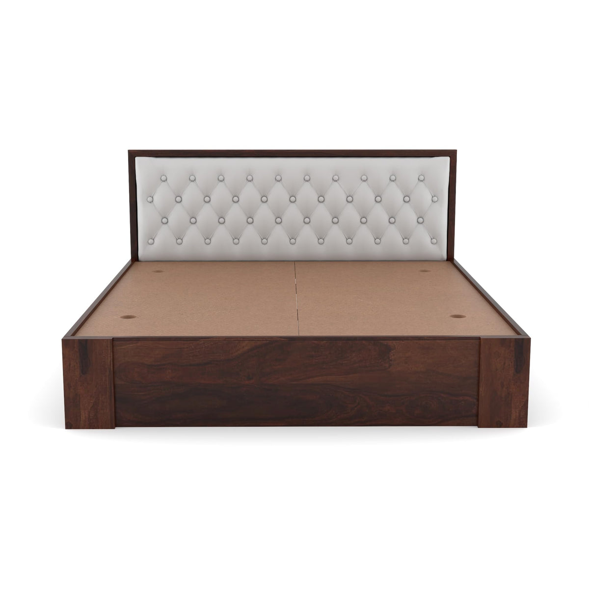 Bhagwati Art Sheesham Wood Bed without Storage – Upholstered Diamond – view 13
