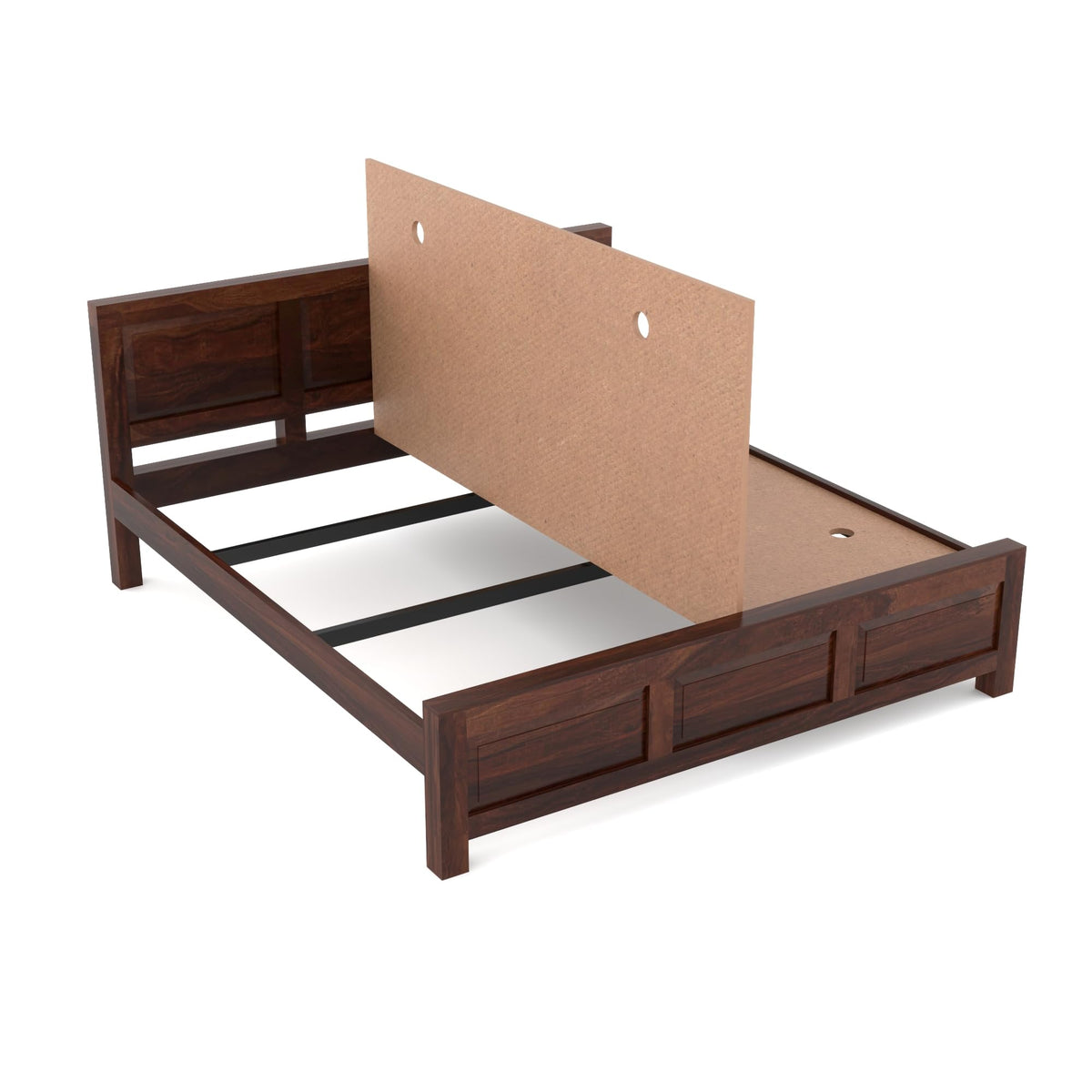 Bhagwati Art Sheesham Wood Bed without Storage – 3 Dalla Design – view 12