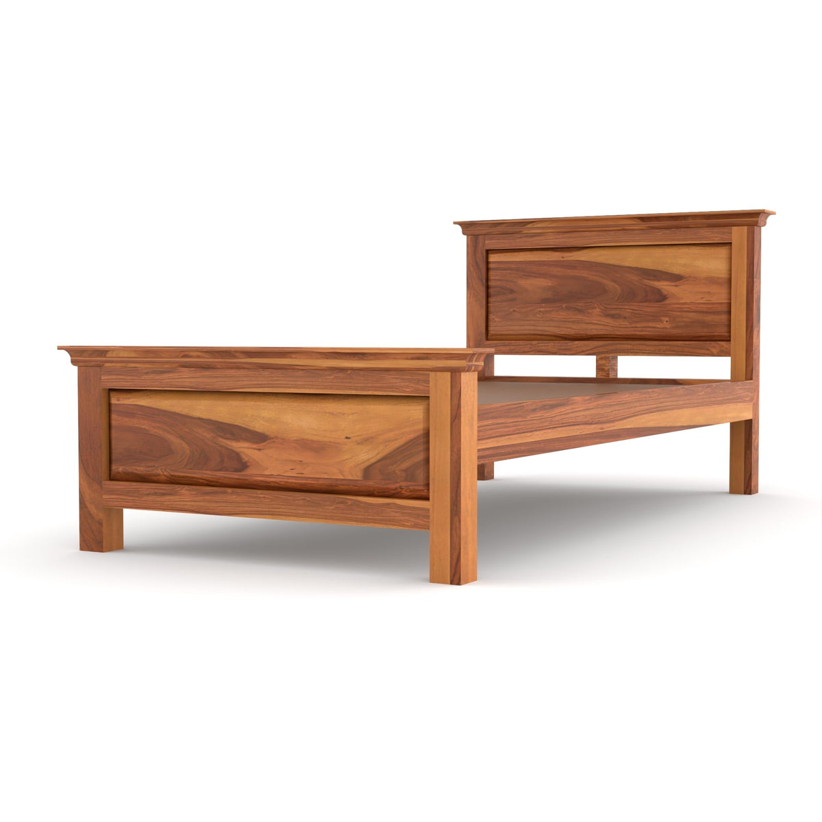 Bhagwati Art Sheesham Wood Single Bed without Storage – 1 Dalla Design – view 6
