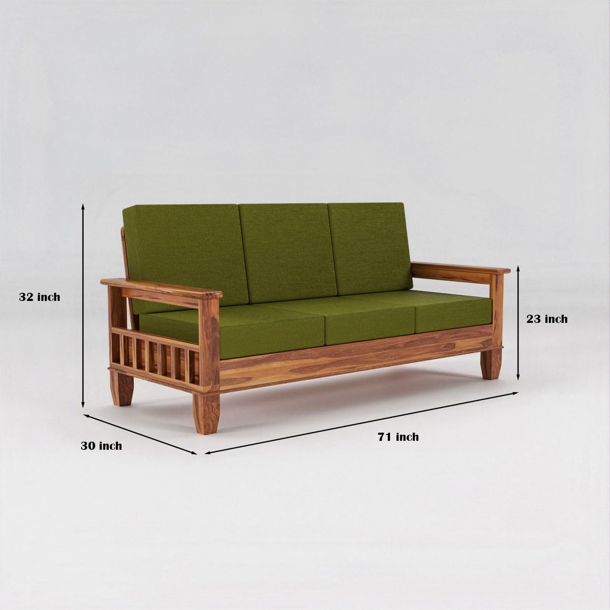 Bhagwati Art Sheesham Wood 7 Seater Sofa Set – Classic Design – view 26
