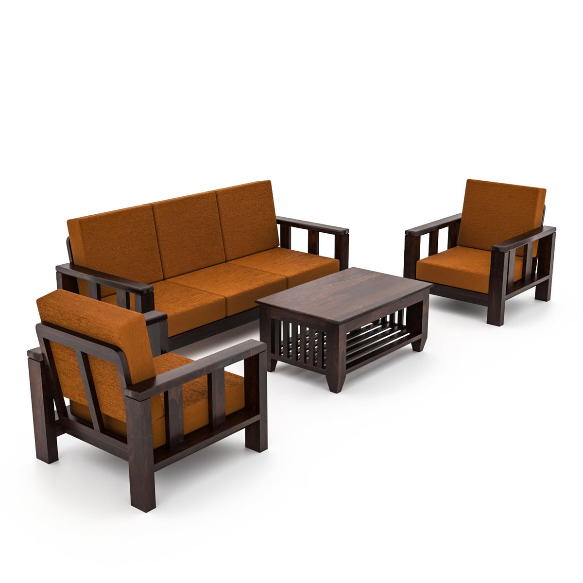 Bhagwati Art Sheesham Wood 5 Seater Sofa Set – Lounge Design – view 20