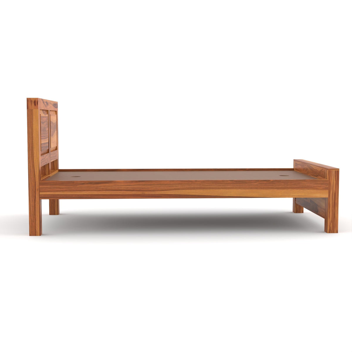 Bhagwati Art Sheesham Wood Single Bed without Storage – 2 Dalla Design – view 7