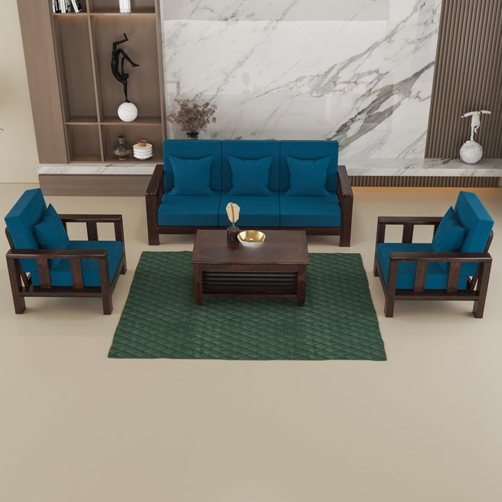 Bhagwati Art Sheesham Wood 5 Seater Sofa Set – Lounge Design – view 1