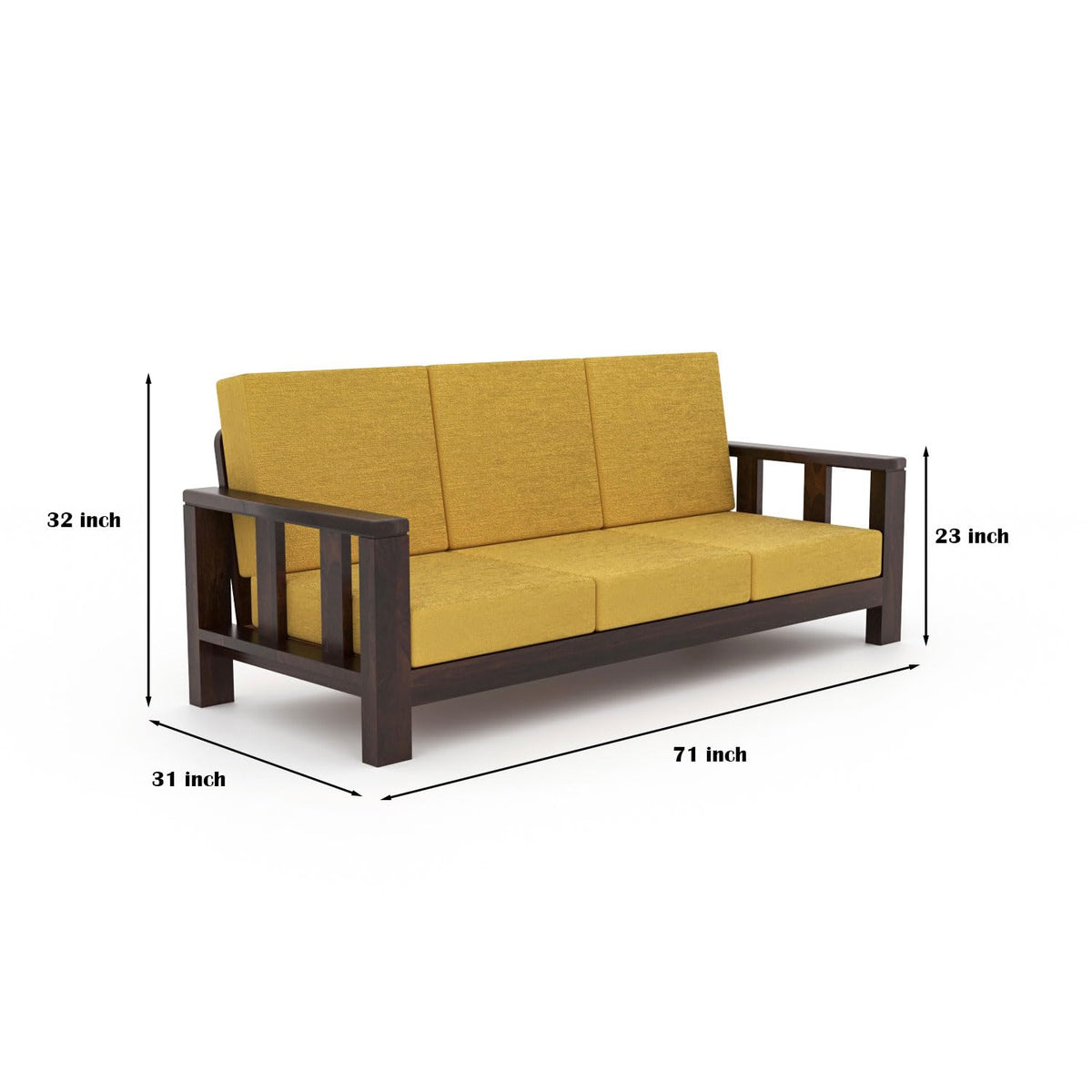 Bhagwati Art Sheesham Wood 7 Seater Sofa Set – Lounge Design – view 34