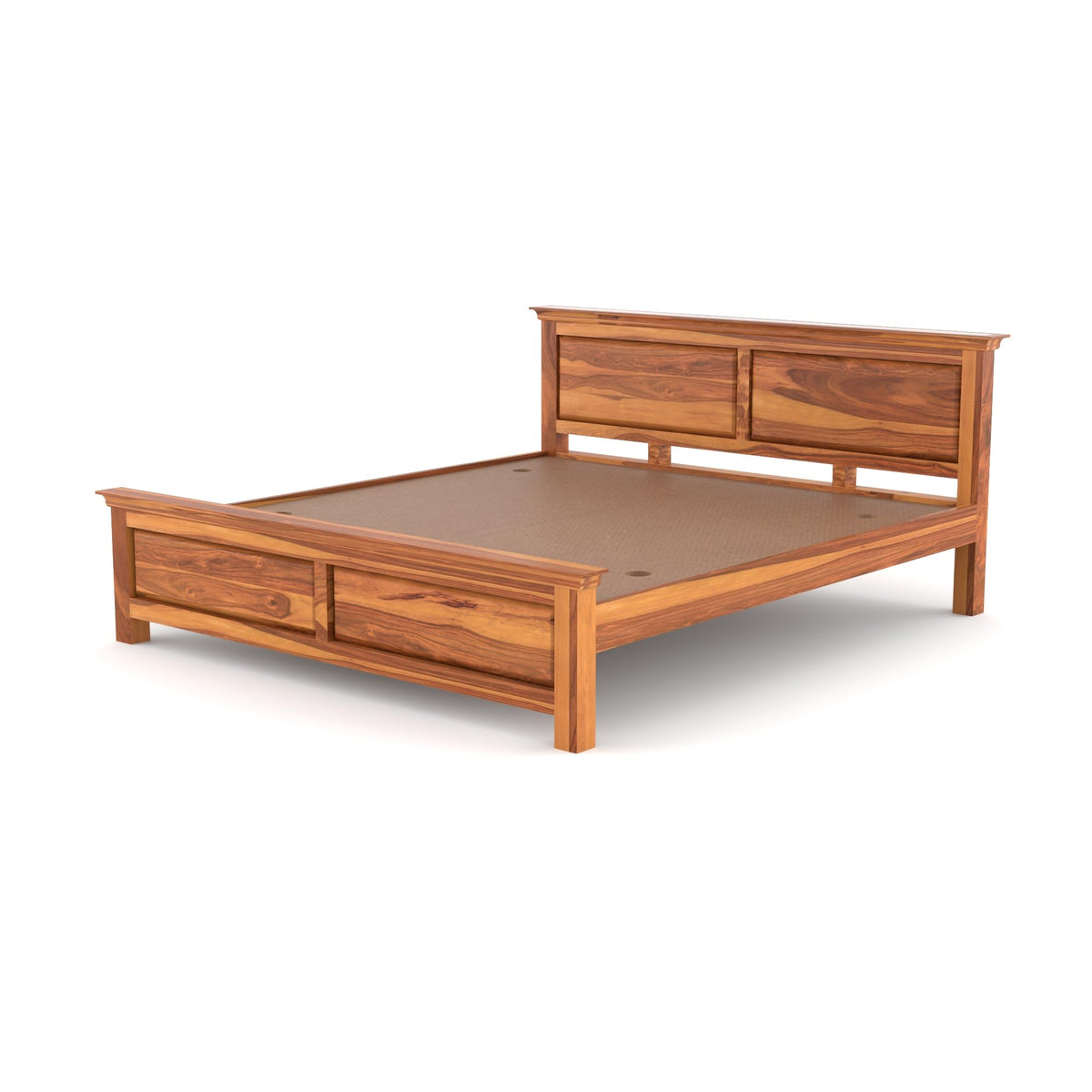 Bhagwati Art Sheesham Wood Bed without Storage – 2 Dalla Design – view 7