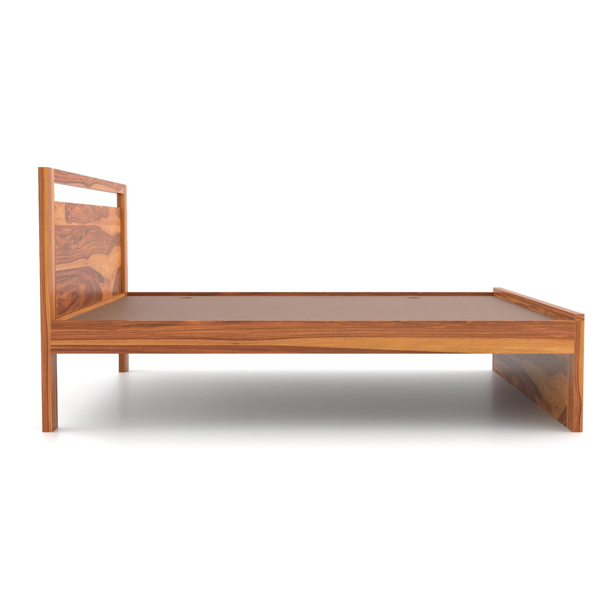 Bhagwati Art Sheesham Wood Bed without Storage – Modern Design – view 6