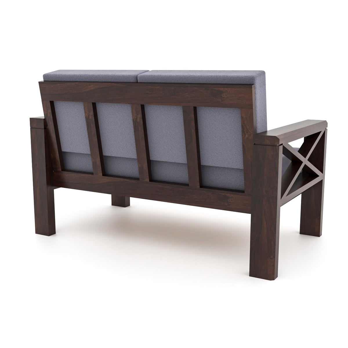 Bhagwati Art Sheesham Wood 4 Seater Sofa with X Design Armrests – view 18