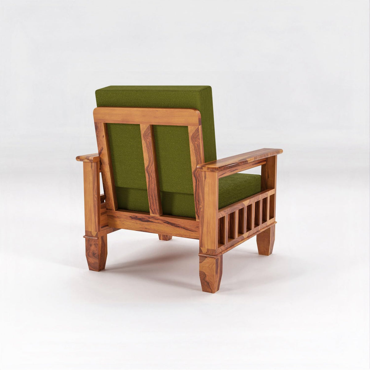 Bhagwati Art Sheesham Wood 1 Seater Sofa – Classic Design – view 20
