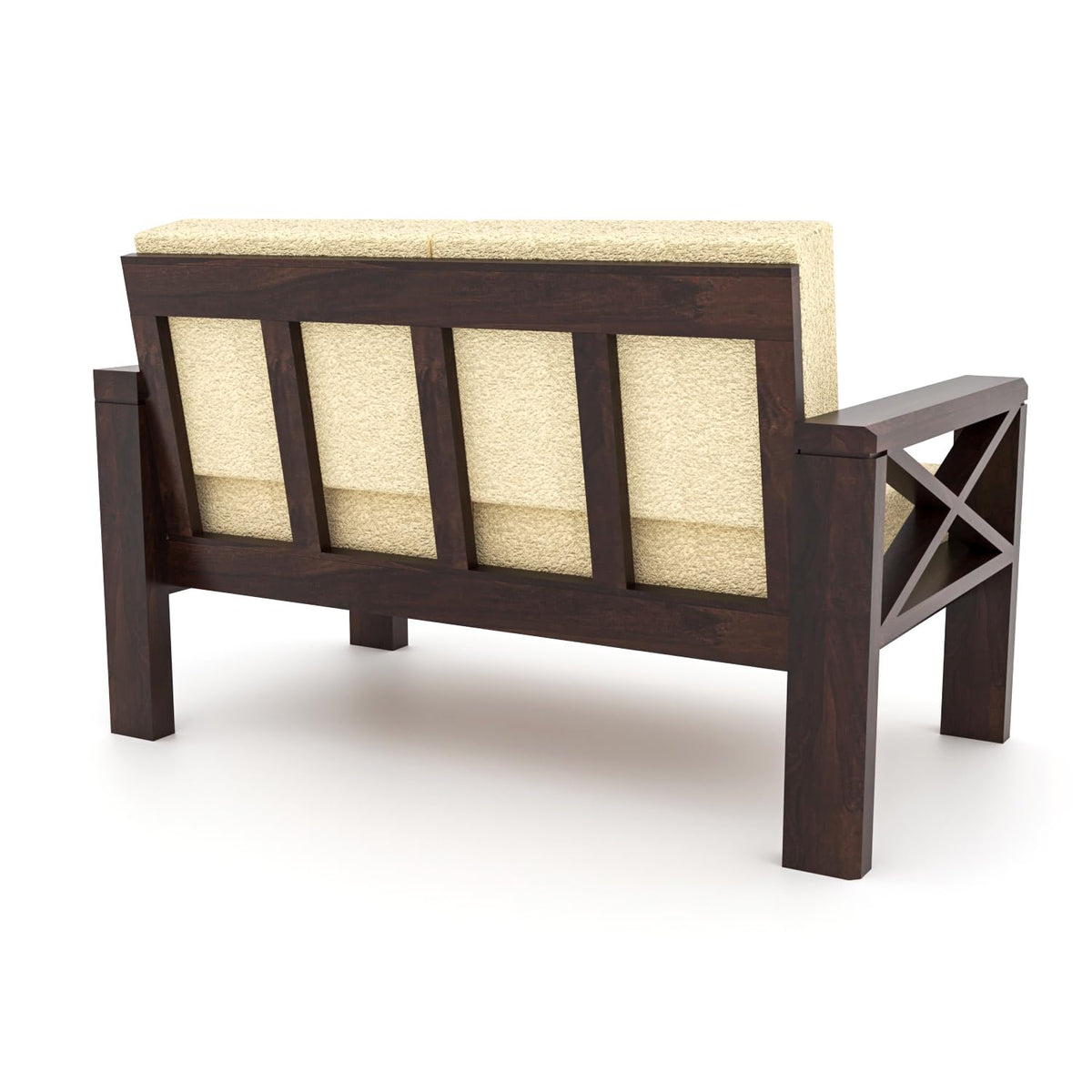 Bhagwati Art Sheesham Wood 6 Seater Sofa Set with X Design Armrests – view 18