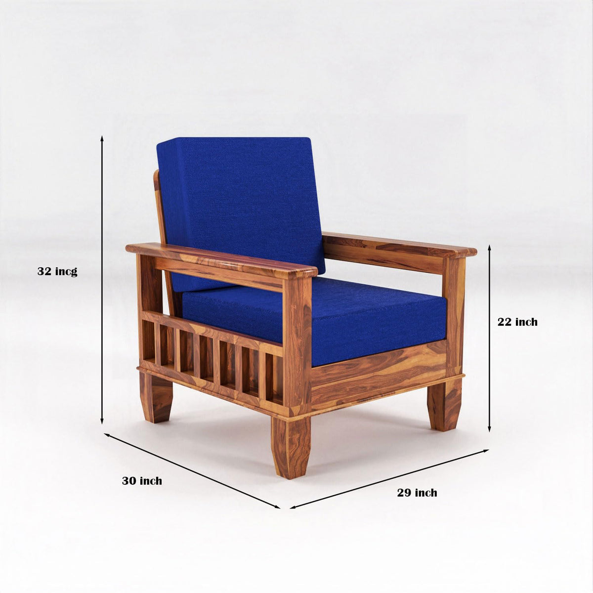Bhagwati Art Sheesham Wood 6 Seater Sofa Set – Classic Design – view 4