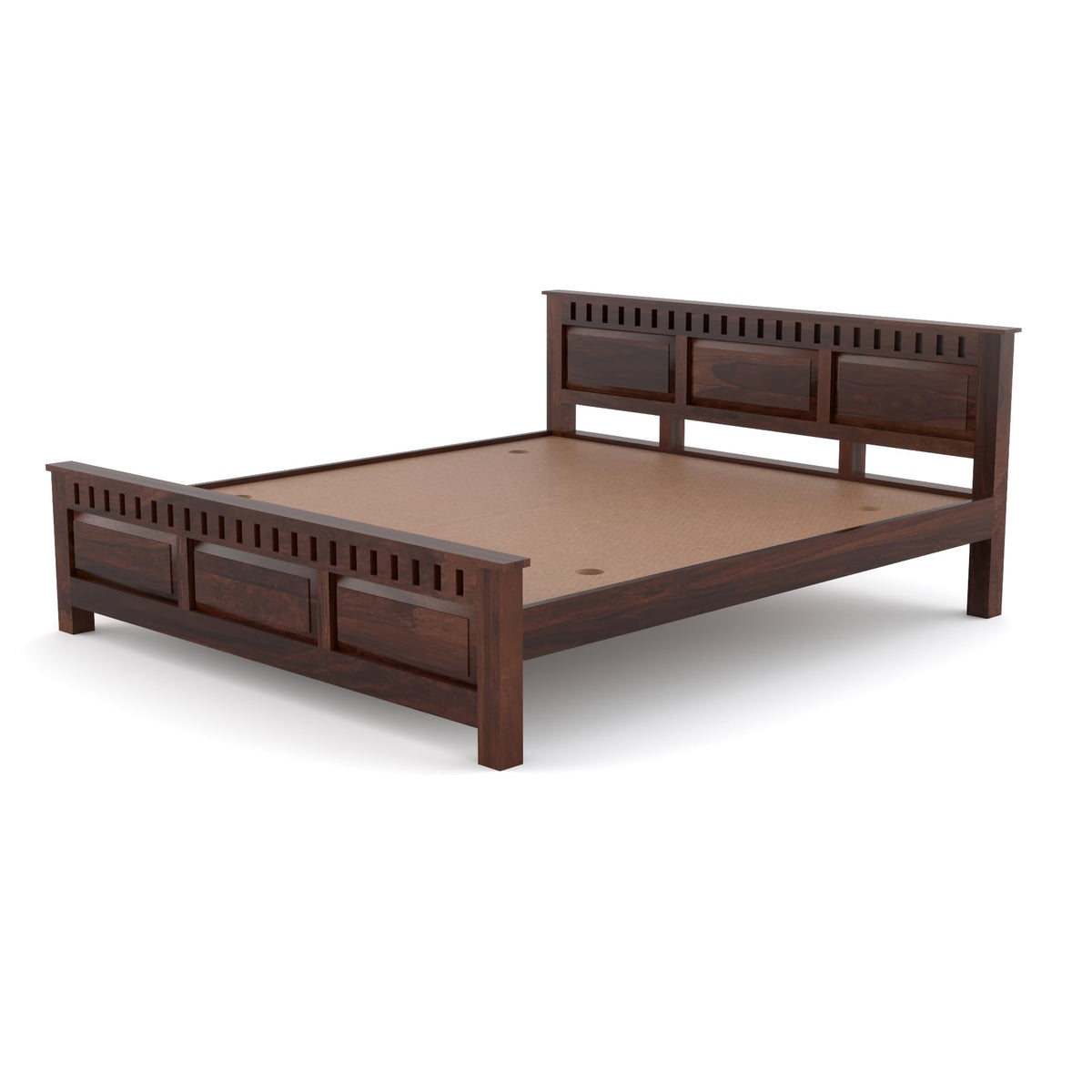 Bhagwati Art Sheesham Wood Bed without Storage – Kuber Design – view 14