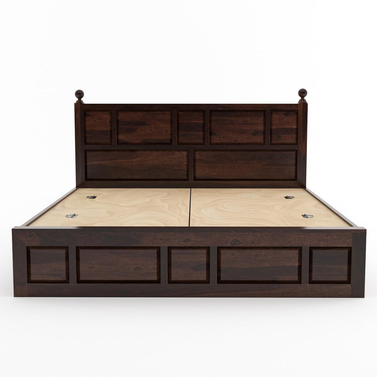 Bhagwati Art Sheesham Wood Bed with Box Storage – Lattu Design – view 20