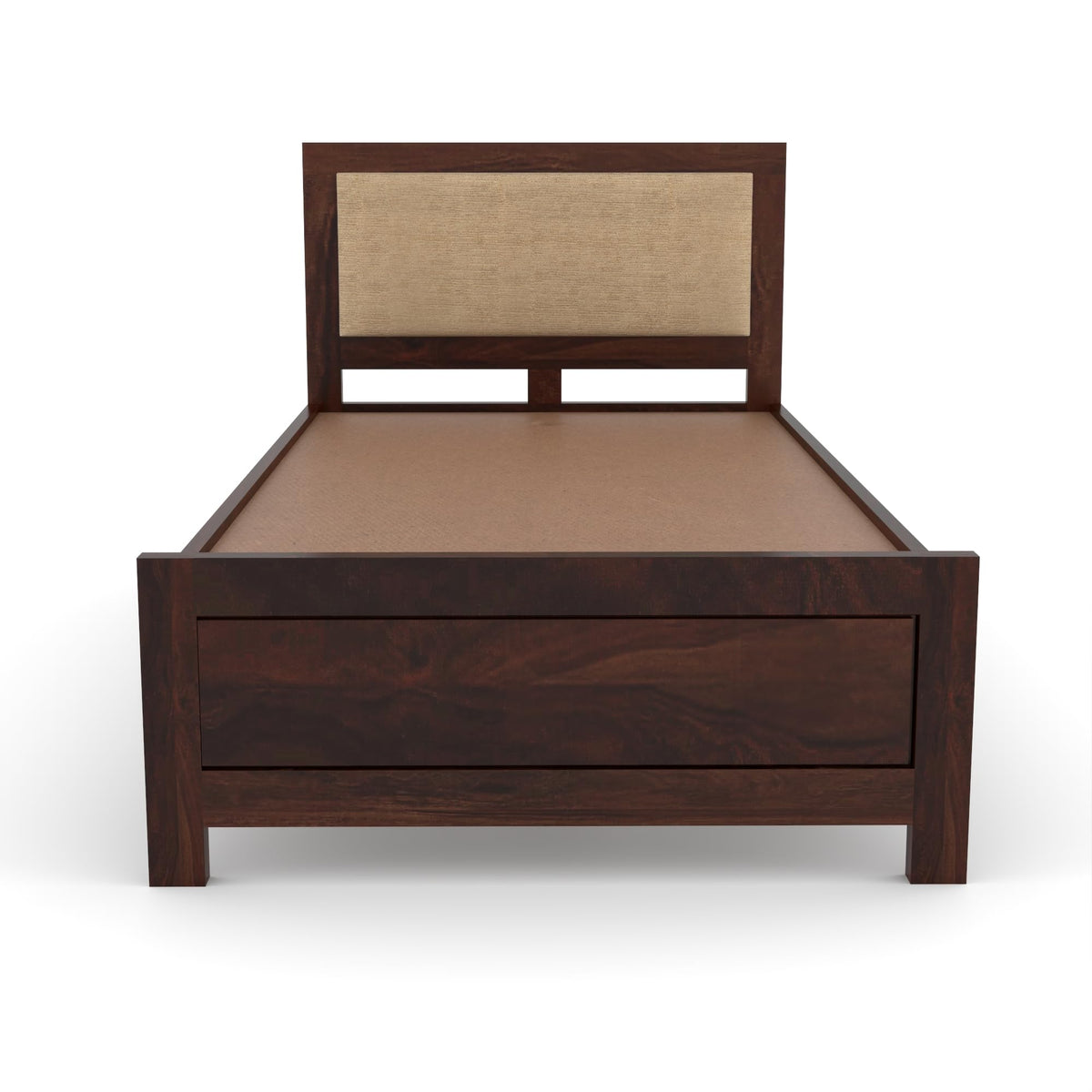 Bhagwati Art Sheesham Wood Single Bed without Storage – Cushion Dalla – view 13