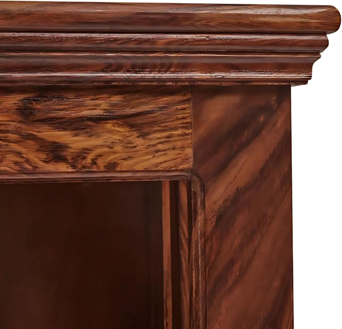 Bhagwati Art Sheesham Wood 5-Shelf Bookshelf – Jaali Design – view 8