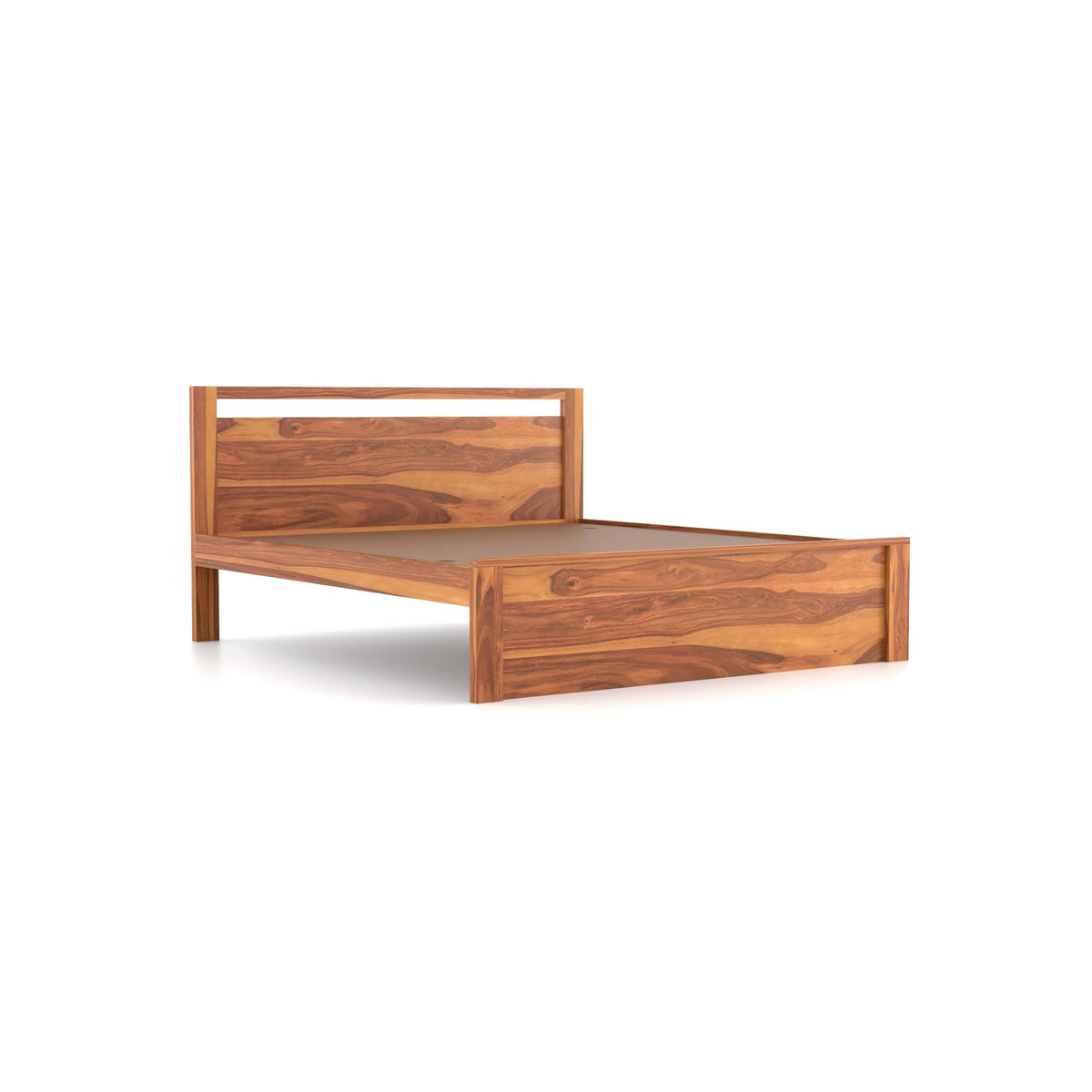 Bhagwati Art Sheesham Wood Bed without Storage – Modern Design – view 7