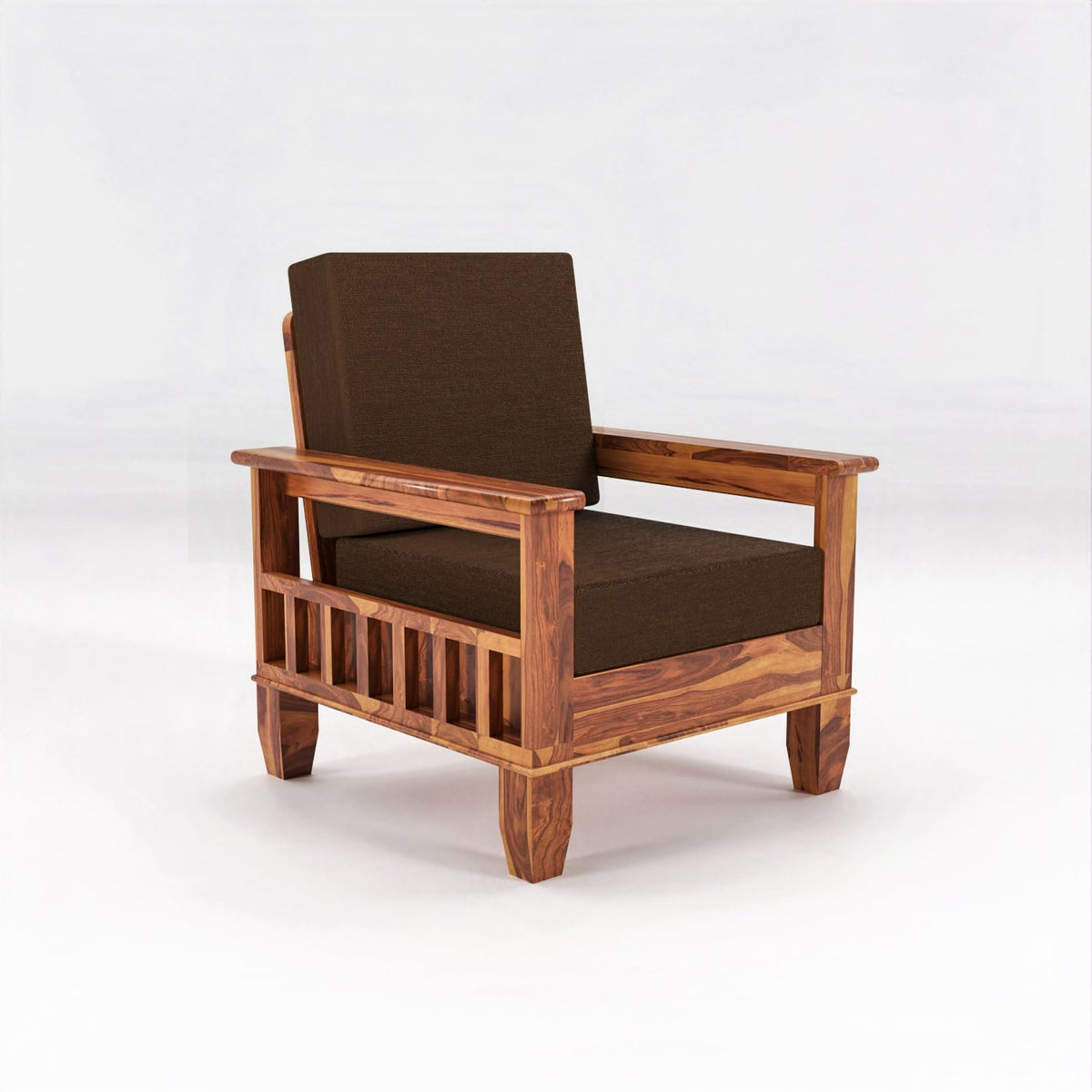 Bhagwati Art Sheesham Wood 1 Seater Sofa – Classic Design – view 14