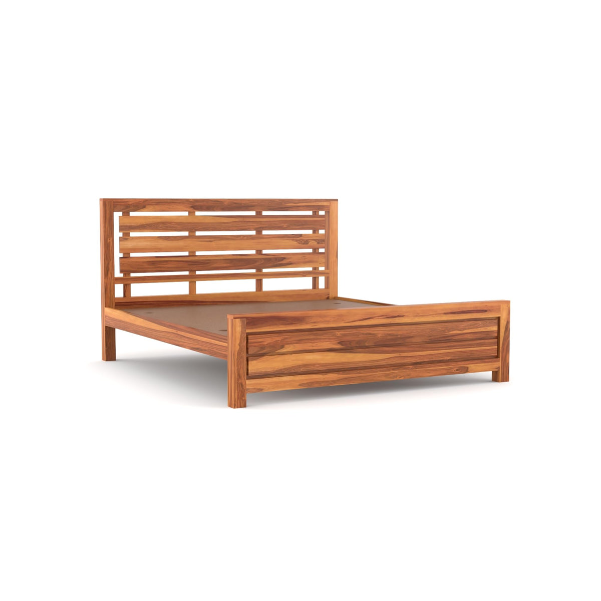 Bhagwati Art Sheesham Wood Bed without Storage – 3 Fanti Design – view 8