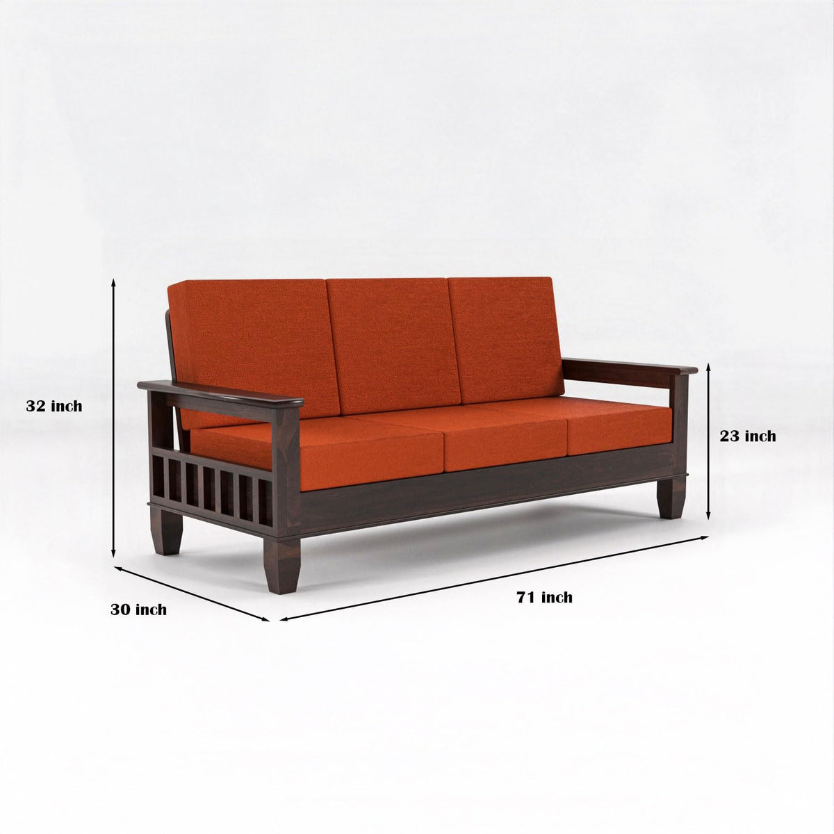Bhagwati Art Sheesham Wood 7 Seater Sofa Set – Classic Design – view 41