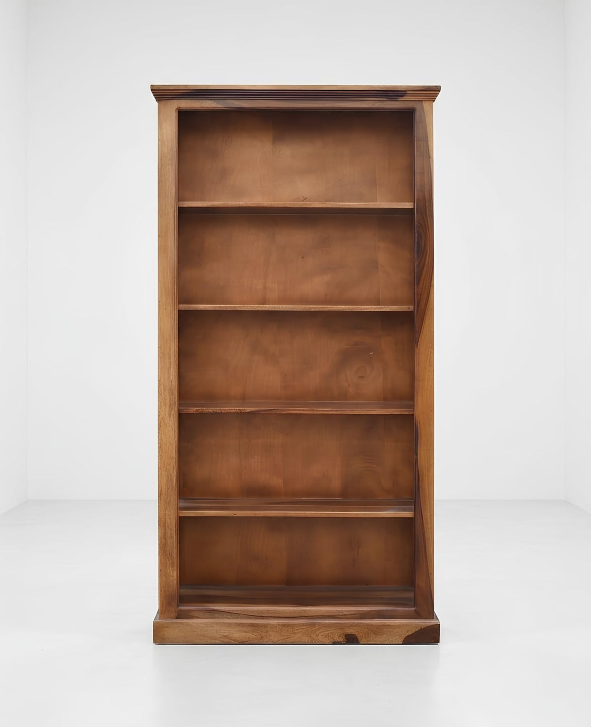 Bhagwati Art Sheesham Wood 5-Shelf Bookshelf – Jaali Design – view 2