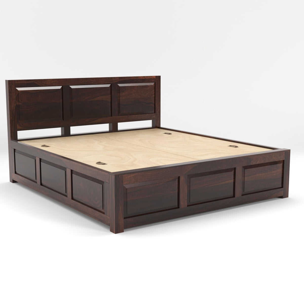 Bhagwati Art Sheesham Wood Bed with Box Storage – 3 Dalla Design – view 15