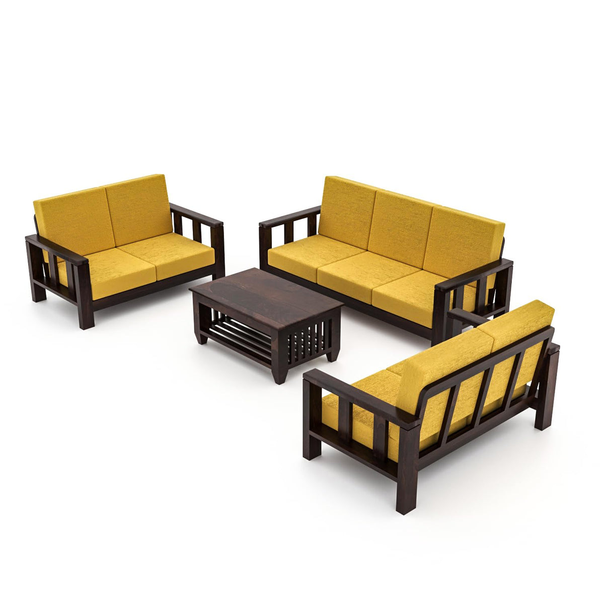 Bhagwati Art Sheesham Wood 7 Seater Sofa Set – Lounge Design – view 36