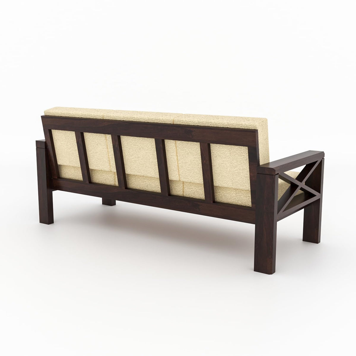 Bhagwati Art Sheesham Wood 7 Seater Sofa Set with X Design Armrests – view 16