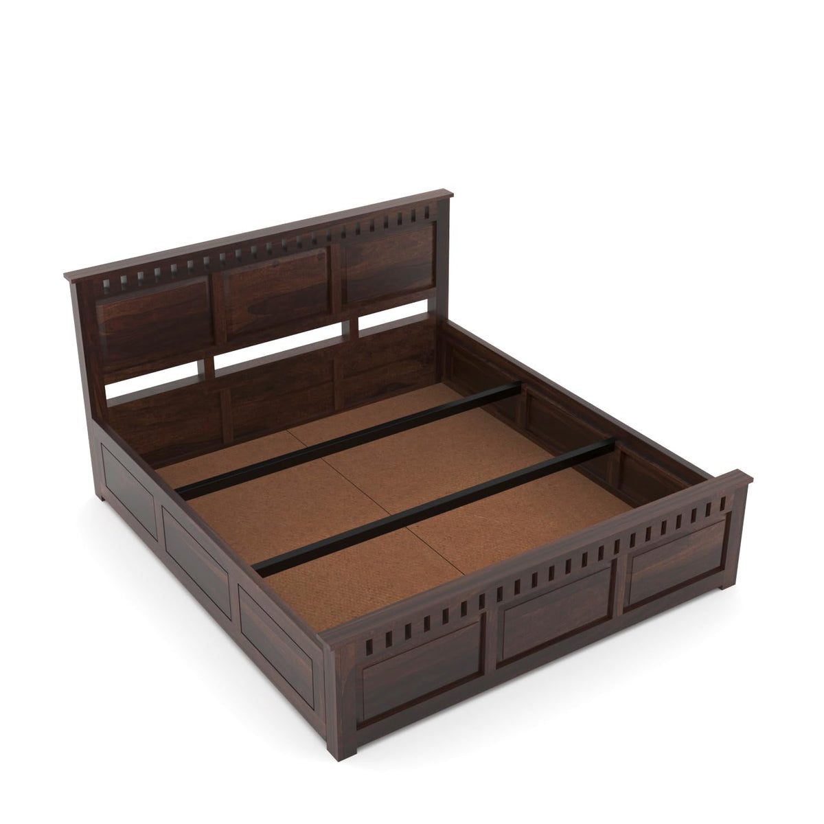 Bhagwati Art Sheesham Wood Bed with Box Storage – Kuber 3 Dalla Design – view 3