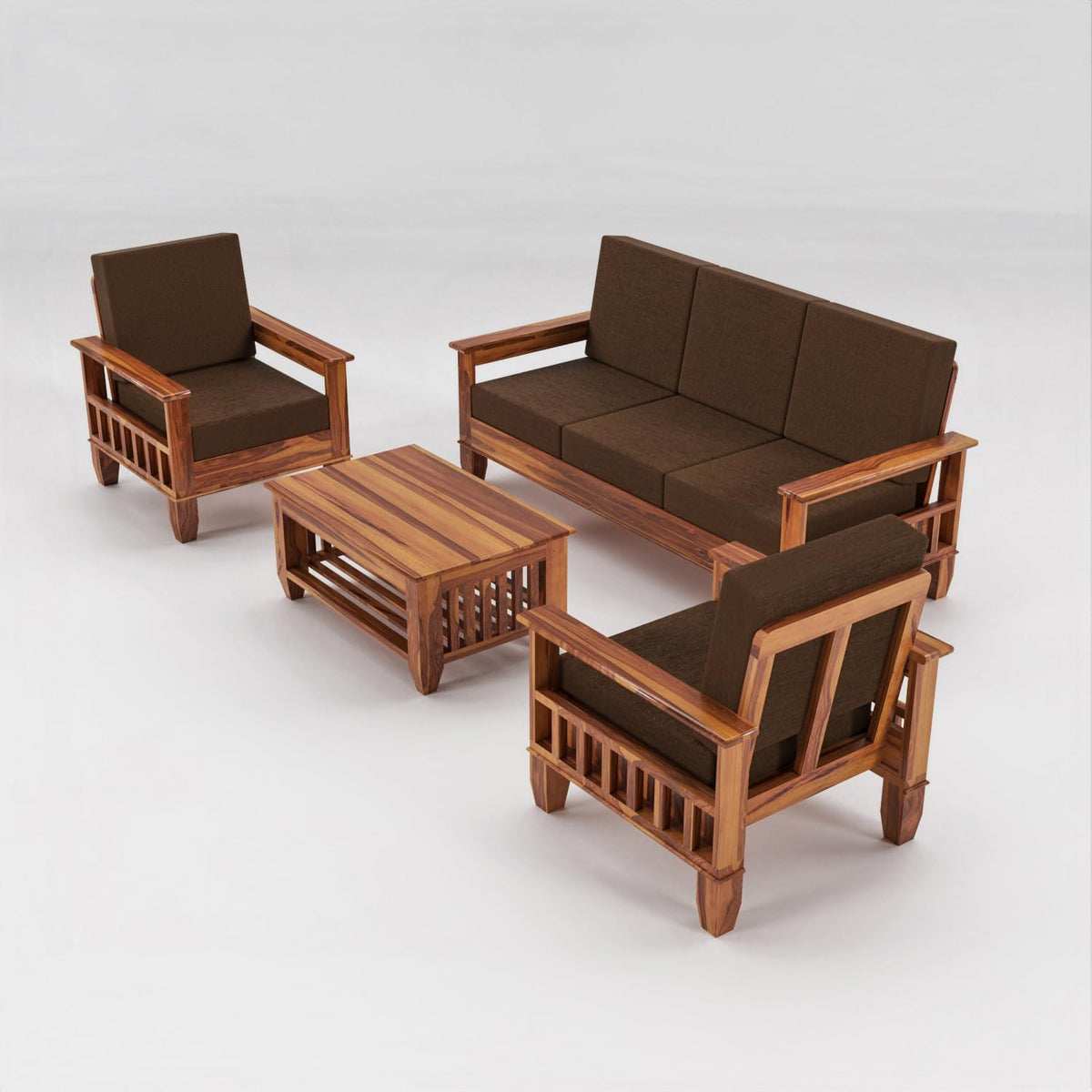 Bhagwati Art Sheesham Wood 5 Seater Sofa Set – Classic Design – view 20