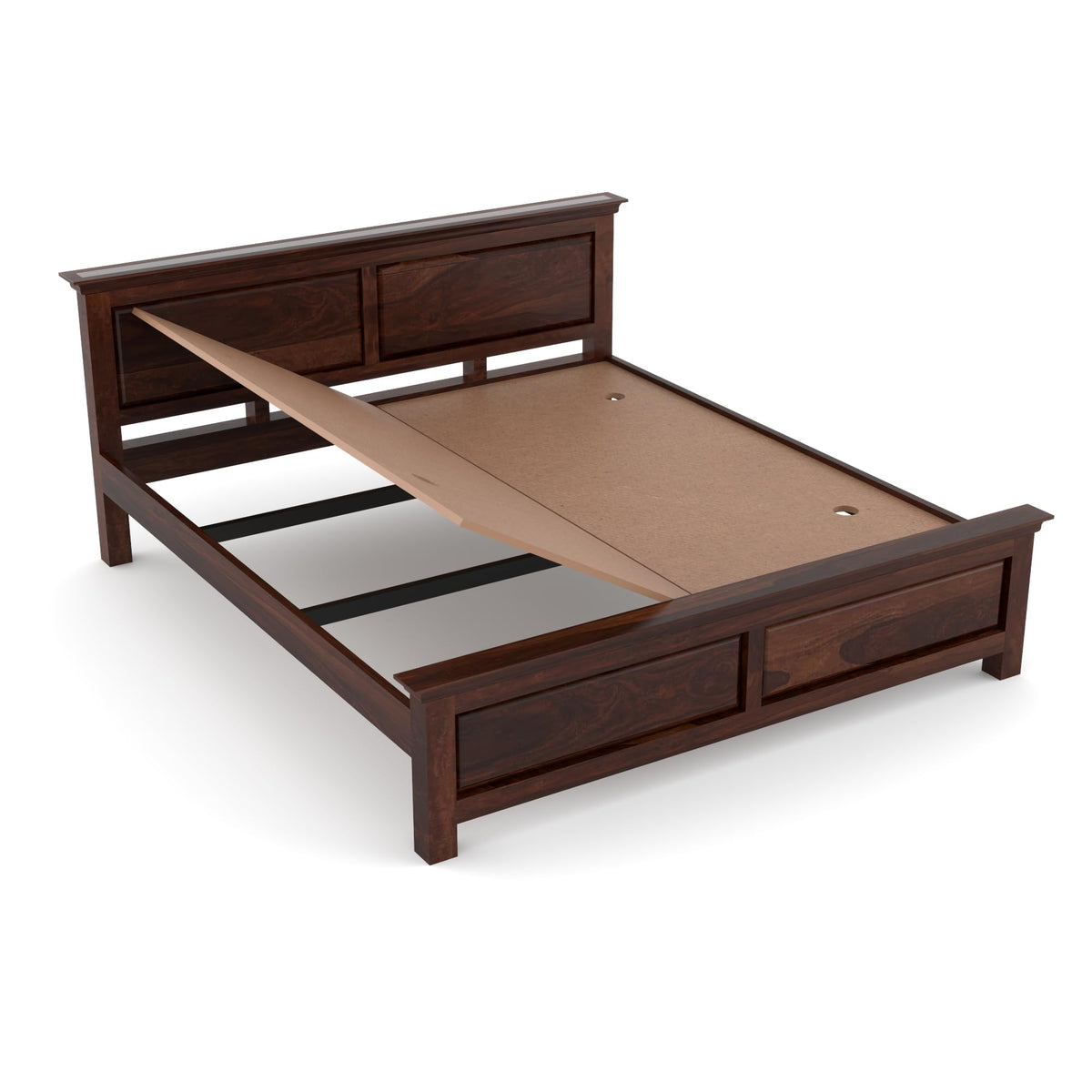 Bhagwati Art Sheesham Wood Bed without Storage – 2 Dalla Design – view 14