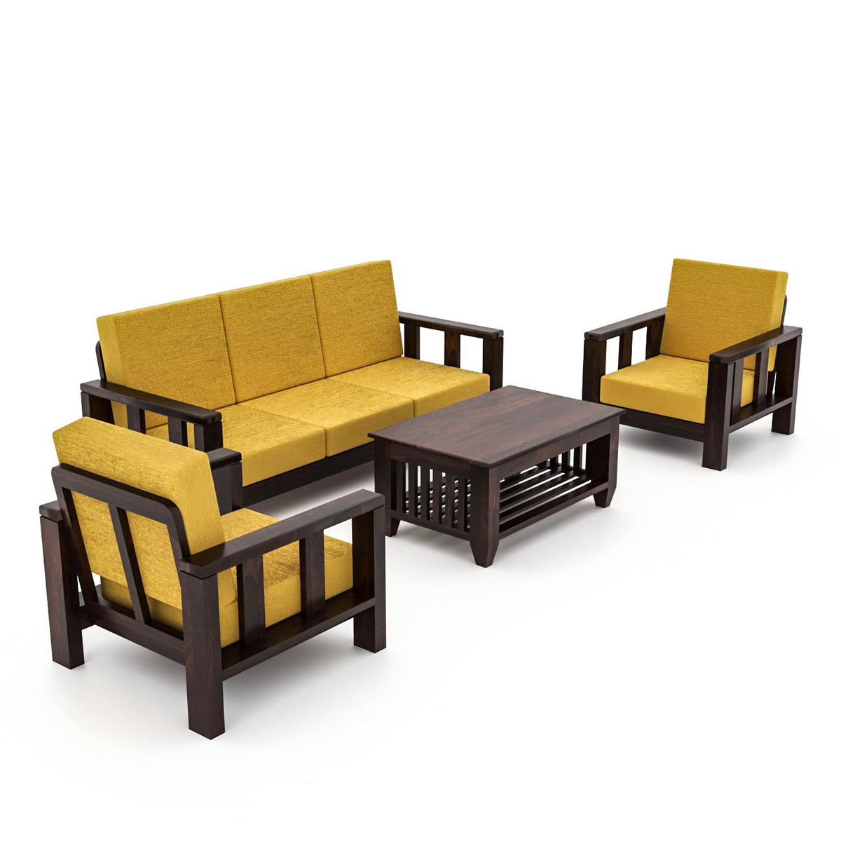 Bhagwati Art Sheesham Wood 5 Seater Sofa Set – Lounge Design – view 28
