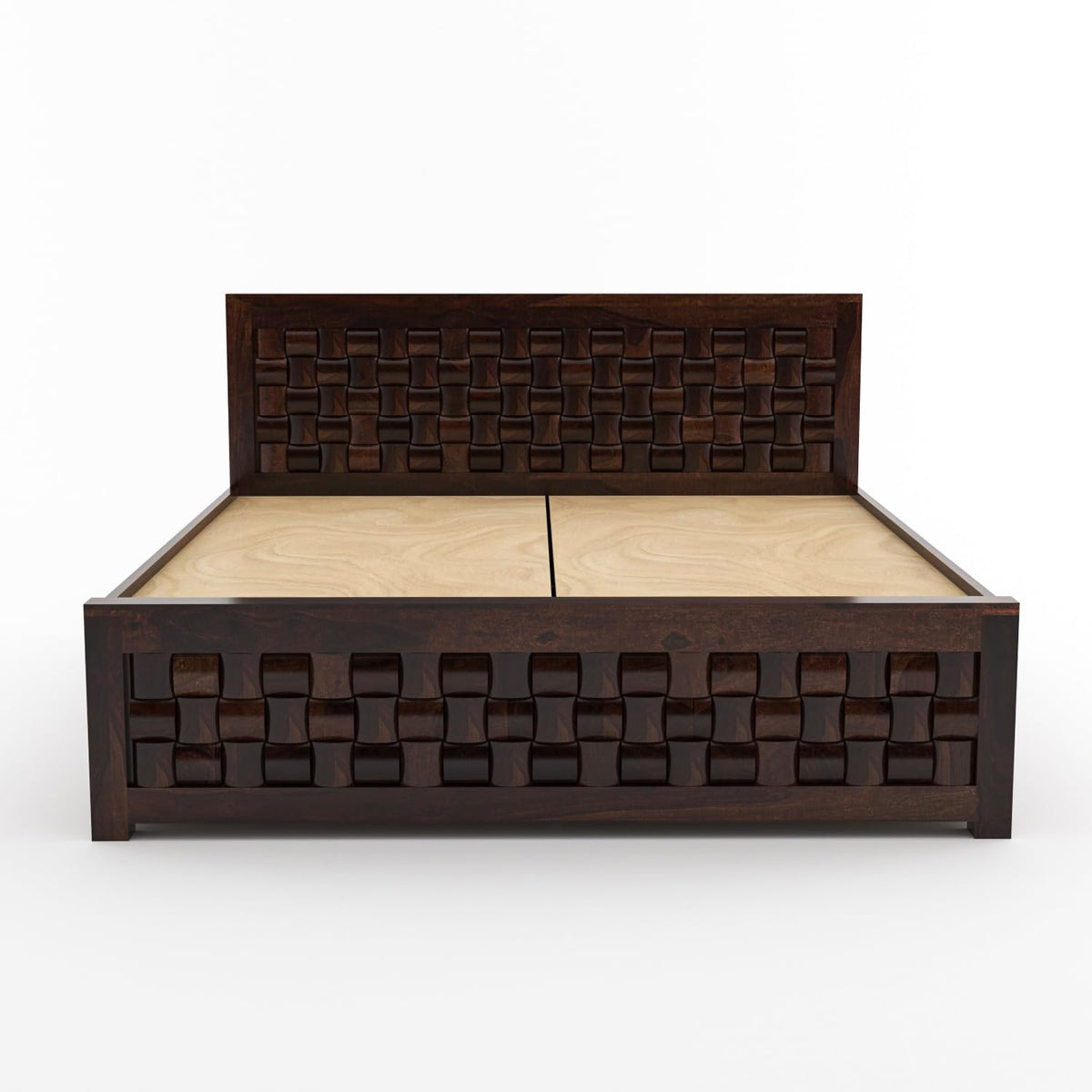 Bhagwati Art Sheesham Wood Bed with Box Storage – Niwar Design – view 14