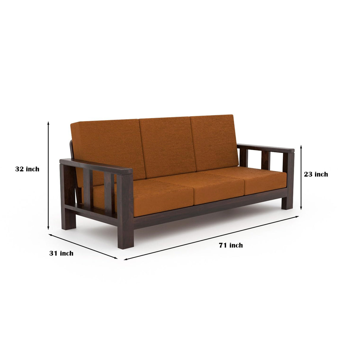 Bhagwati Art Sheesham Wood 7 Seater Sofa Set – Lounge Design – view 26