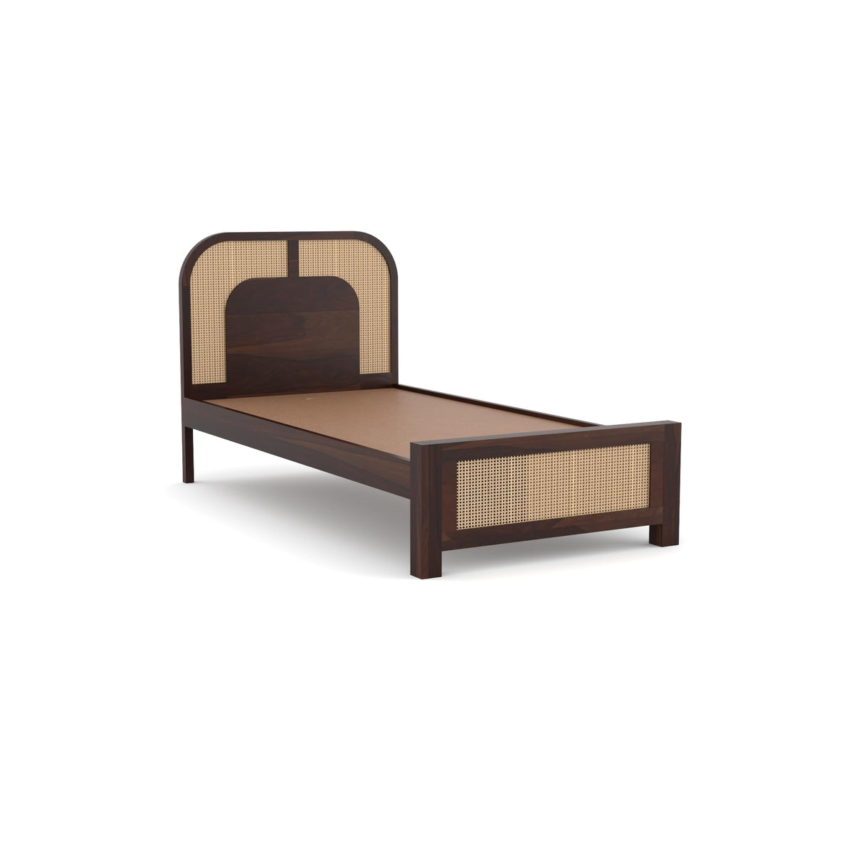Bhagwati Art Sheesham Single Bed without Storage – 5 Jali Rattan Cane – view 14