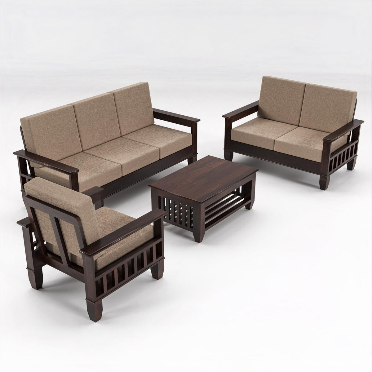 Bhagwati Art Sheesham Wood 6 Seater Sofa Set – Classic Design – view 35