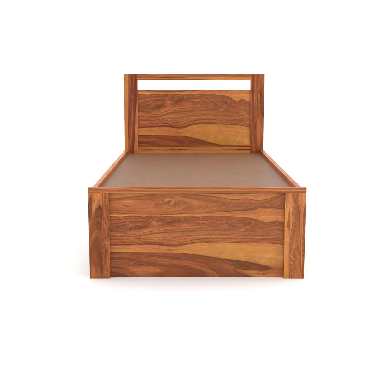 Bhagwati Art Sheesham Wood Single Bed with Hydraulic Storage – Modern – view 5