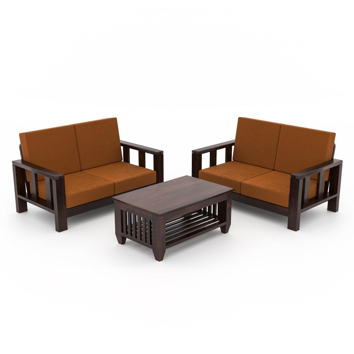Bhagwati Art Sheesham Wood 4 Seater Sofa Set – Lounge Design – view 15