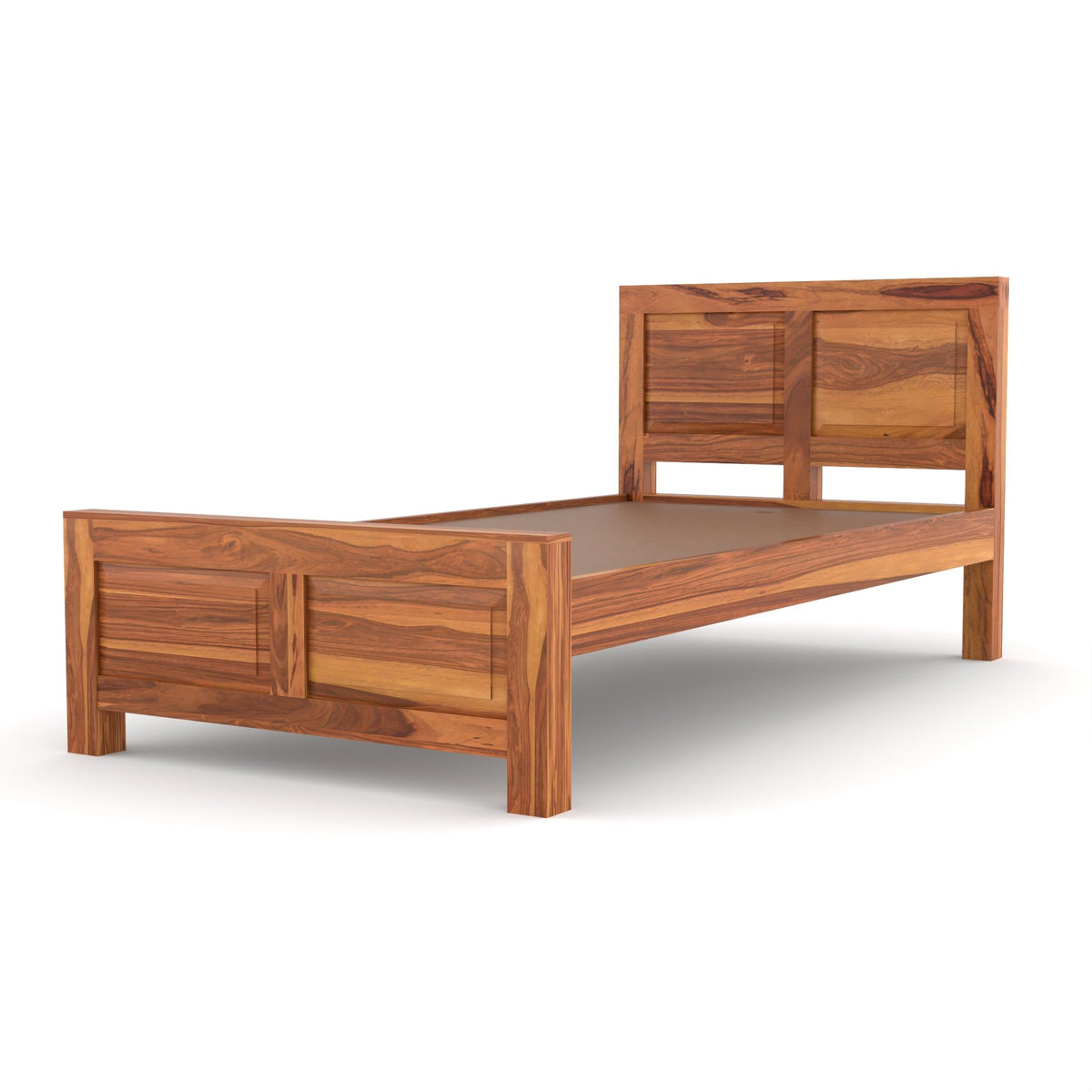 Bhagwati Art Sheesham Wood Single Bed without Storage – 2 Dalla Design – view 6