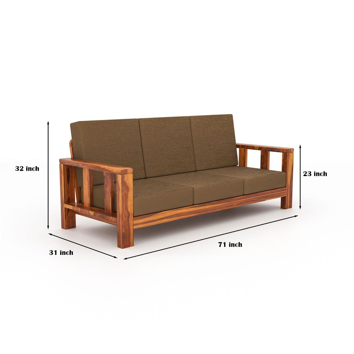 Bhagwati Art Sheesham Wood 7 Seater Sofa Set – Lounge Design – view 18
