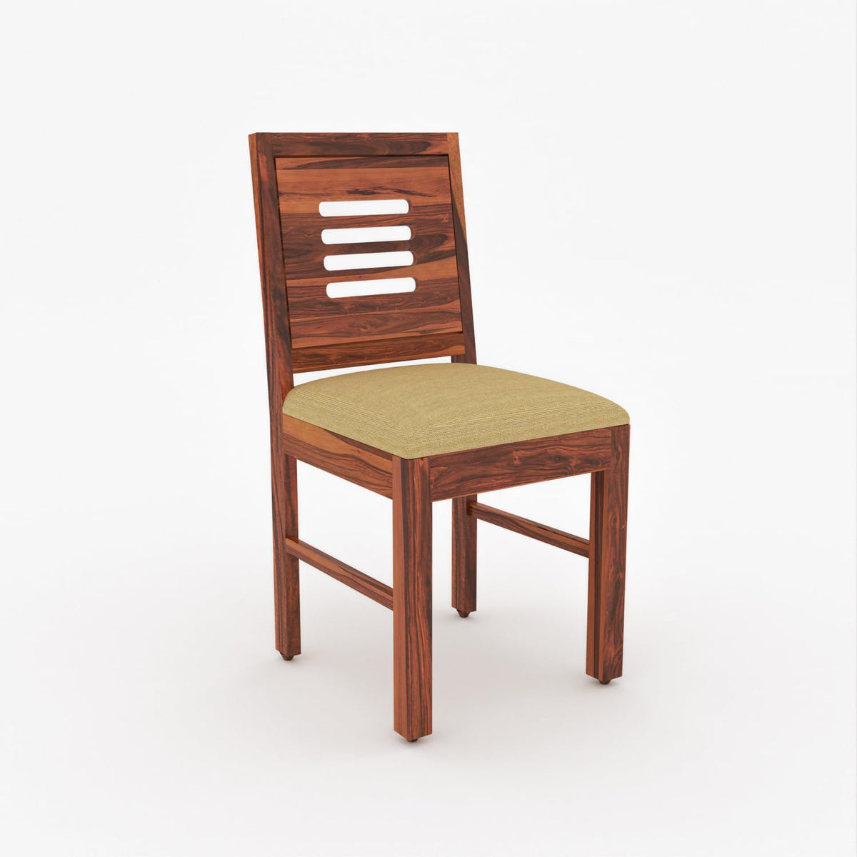 Bhagwati Art Sheesham Wood Dining Set with Urban Glass Top – Round – view 8