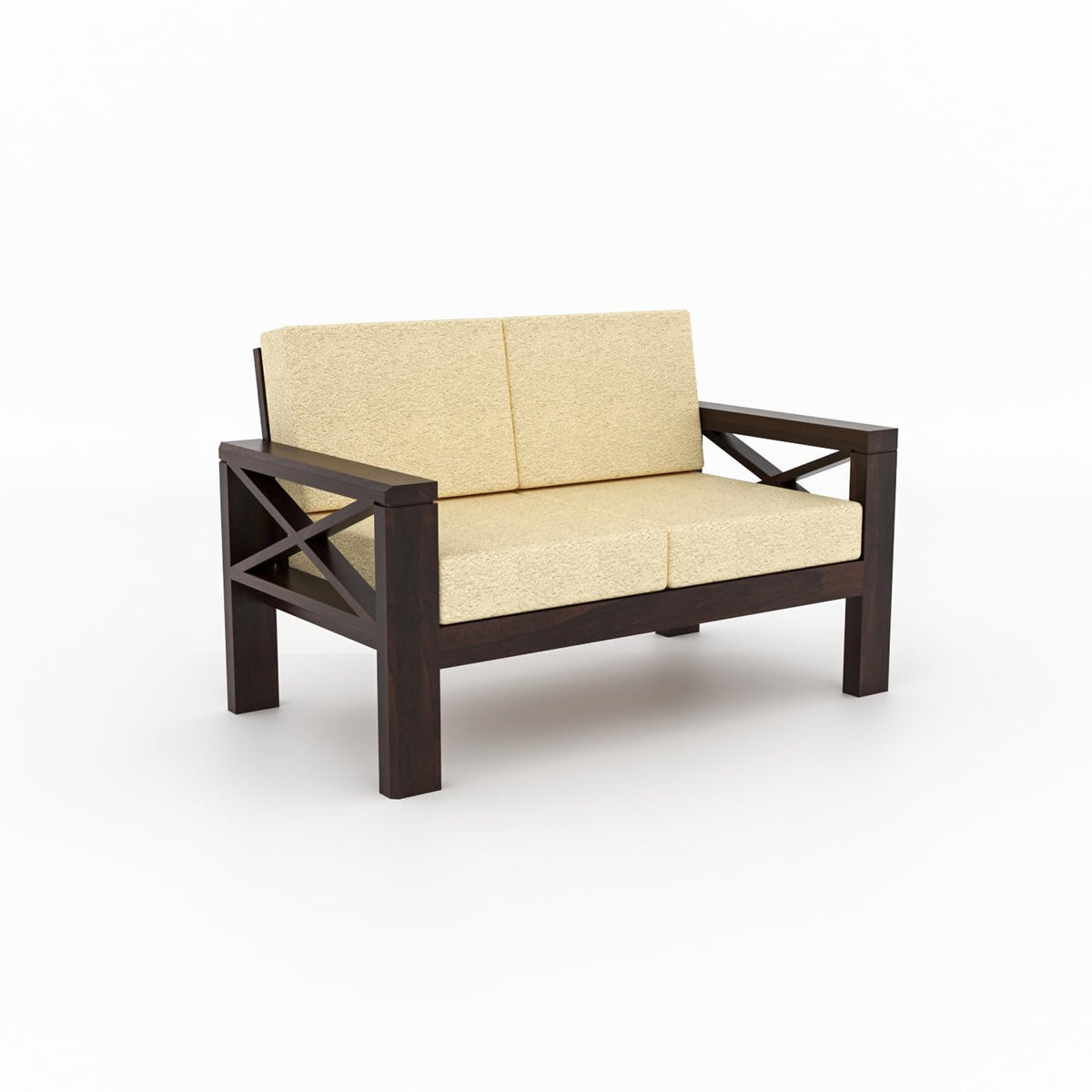 Bhagwati Art Sheesham Wood 7 Seater Sofa Set with X Design Armrests – view 18